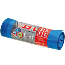 ALUFIX pytle na odpadky zatahovací 35L/15ks UNI 53x60cm modré (30)
