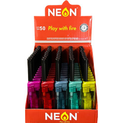 ESHOP - Neon Zapalovač kuchyňský průhledný mix (50)