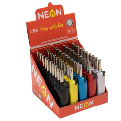ESHOP - Neon Zapalovač kuchyňský barevný mix (50)