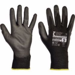 Rukavice ČERVA Bunting Evo Black Universal číslo 9 (bal/12pár)