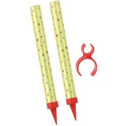 TARRA Fontána párty na dort 15cm + držák na láhev 2ks zlatá MX68003-1