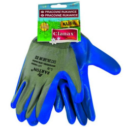 Rukavice gumové (Clanax) Latex L-9 Kutil modré (bal/12par)