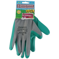 Rukavice gumové (Clanax) Latex M-8 Kutil zelené (bal/12par)