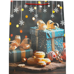 Dárková taška MERRY CHRISTMAS Size L 30x41x12cm KOD: 700515 (12)