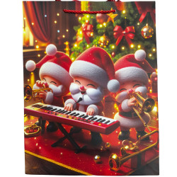 Dárková taška MERRY CHRISTMAS Size M 25,5x33x10 KOD: 370013 (12)