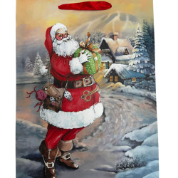 Dárková taška MERRY CHRISTMAS Size M 25,5x33x10 KOD: 81485 (12)