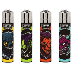 Clipper plynové zapalovače Animals Zombies (24)