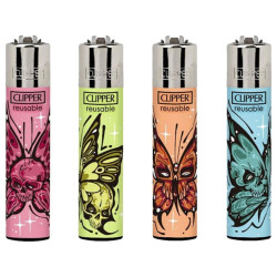 Clipper plynové zapalovače Diabolical Butterf (24)