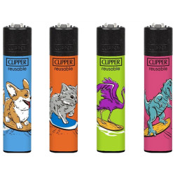 Clipper plynové zapalovače Surf Animals (24)