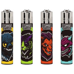 Clipper plynové zapalovače Tribal Masks (24)