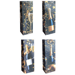 Dárková taška na láhev 12x35x9cm Luxury cheers IMC-07635 (12ks/bal)