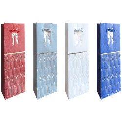 Dárková taška na láhev 12x35x9cm HexForm IMC-07594 (12ks/bal)