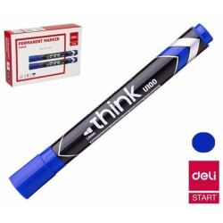 Deli popisovač permanentní 1,5mm Fixy - modrý EU10030 (bal/12ks)
