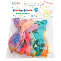 BONDI Nafukovací balónky Párty Animals 10ks IMC-07683 (12sad/bal)