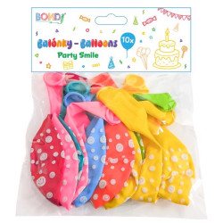 BONDI Nafukovací balónky Párty Smile 10ks IMC-07682 (bal/12sad)
