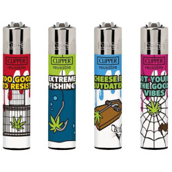 Clipper plynové zapalovače Green Bait (24)