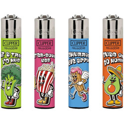 Clipper plynové zapalovače Lol Food (24)