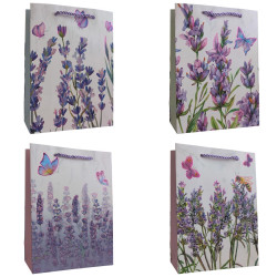 Dárková taška 18x24x8,5cm Levandulí pole IMC-06384 (12ks/bal)