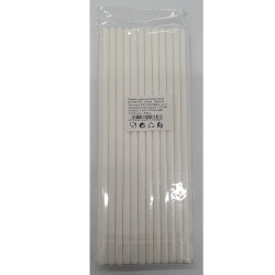 Slámky papírové 20cm/24ks x 50ks barevné