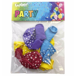 Wiky Party balónky 5ks - postisk hvězdy W009922 (bal/20ks)