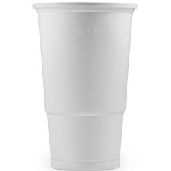 Kelímek plastový 0,5l 95mm Bílý 10ks Wimex