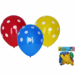 Wiky Party balónky 10ks 30cm , potisk puntík (20sad/bal)