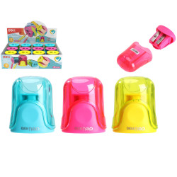 Deli Ořezávátko se zásobníkem dvouděrové U-TOUCH (bal/12ks)