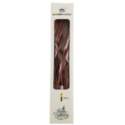 Narozeninové svíčky 16cm 6ks metalické ITM-023192