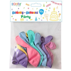 BONDI Nafukovací balónky Párty barev mix 10ks IMC-07692 (12sad/bal)