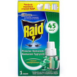 Raid elek. tekutá NN náplní 27ml 45 noci - Eucalyptus (zelený)