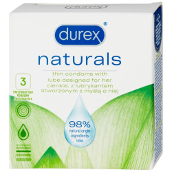 Durex kondom 3ks Naturals (24)