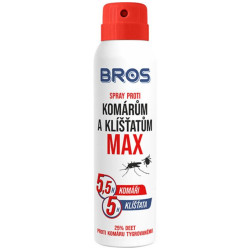 Bros 90ml Repelent Spray proti komárům a klíšťatům MAX II