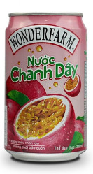Wonderfarm 310ml Nuoc chanh leo Passion fruit juice (24)