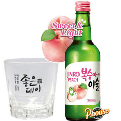 Jindro Soju sudkorea 350ml 13% - Peach (Broskev)