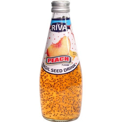 Riva Basil Seed Drink 290ml Peach (24)