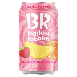 BR Baskin Robbins Sparkling Drink 350ml Zero Rainbow Sherbet (24)
