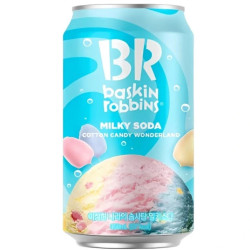 BR Baskin Robbins Sparkling Drink 350ml Milky Soda Coton Candy (24)