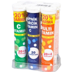 MaxiVita Šumivé tablety mix 6ks