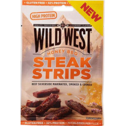 Wild West hovězí jerky 25g Steak Strips Honey BBQ (Thit bo kho) (16)