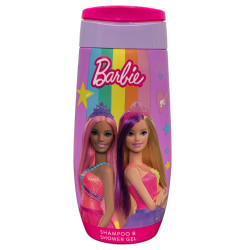 Barbie 300ml sprchový gel+šampon 300ml duhový