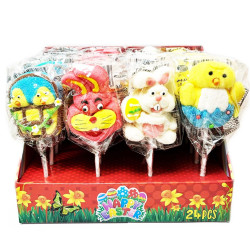 Profisa Happy Easter Marshmallow 35g lízátko 4 zvířátka E1 (24)