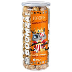 Boomza Popcorn Caramelized 170g dóza - Salted Caramel (12)