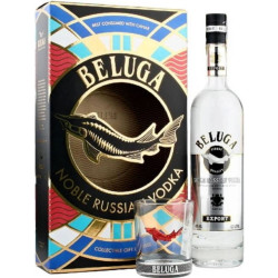 Alkohol - Beluga Noble Vodka 40% 1l + sklo 2ks GB