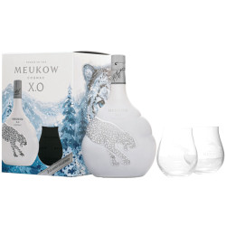 Alkohol - Meukow Cognac X.O The Ice Panther 40% 700ml + 2 sklenice