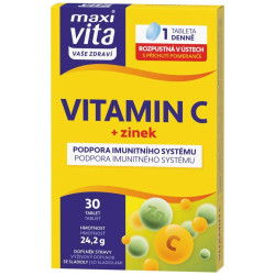 MaxiVita Vitamin C + Zinek 30 tablet (10)
