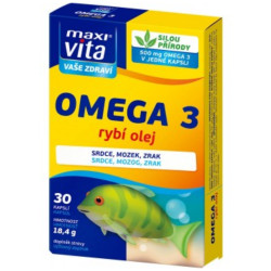 MaxiVita Omega 3 rybí olej 30 kapslí (10)