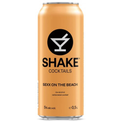 UKRA - Shake Cocktails 500ml Sexx on the beach nízkoalkoholický nápoj 5% alc. (2