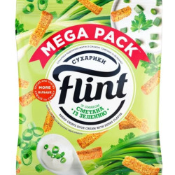 UKRA - Flint Suchary 110g s příchutí Zakysané smetany a bylinek (30)