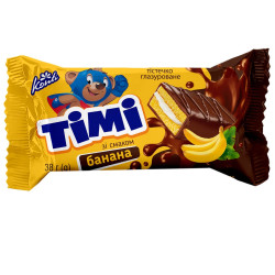 UKRA - Konti TIMI piškotový zákusek 38g s bánánovou příchutí (20)