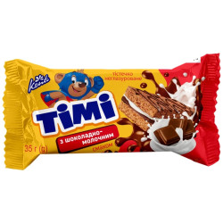 UKRA - Konti TIMI piškotový zákusek 35g s čokoládovou a mléčnou (18)